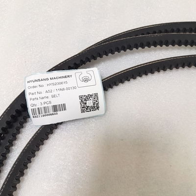 Hyunsang High Tensile Strength Fan Belt 11N8-00130 3103697 3289157 For Excavator R110-7 R140LC-7