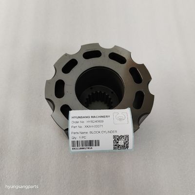 Hyunsang Excavator Parts Cylinder Block XKAH-00071 For R140LC-7, R210LC7, R210NLC7