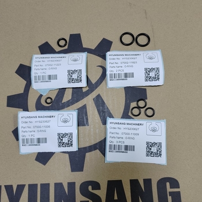 Hyunsang Parts Excavator Parts O-Ring 07002-11223 07002-11823 07000-11006 07000-11009 for PC220 PC240 PC290 PC300 PC350