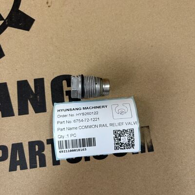 Excavator Parts Valve 6754-72-1221 For Engine PC200-8 6D107